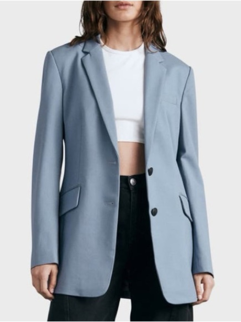 rag & bone‎ Charles Wool Stretch Twill Blazer Size 6